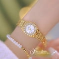 thumbnail image 2 of BS Special Interest Light Luxury Atmosphere Lava Black Gold Middle Ancient Diamond Watch Temperament Gift Small Golden Watch, 2 of 7