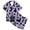 Purple, variant on Halloween Pajamas Kids Size 6-7 Years Casual Sleepwear Pumpkin Bat Short Sleeve Top with Shorts Soft Girls Pajama Set Brick Red