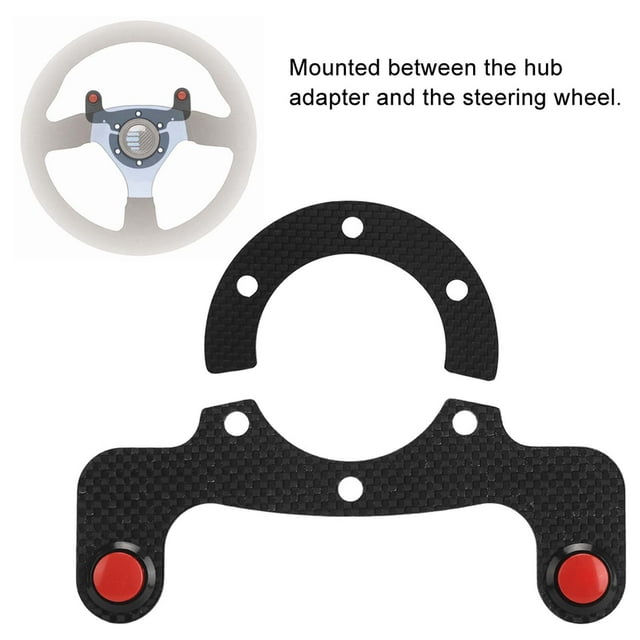 1 Set Acrylic and Carbon Fiber Steering Wheel Horn Button for Nardi 6 Steering Wheel