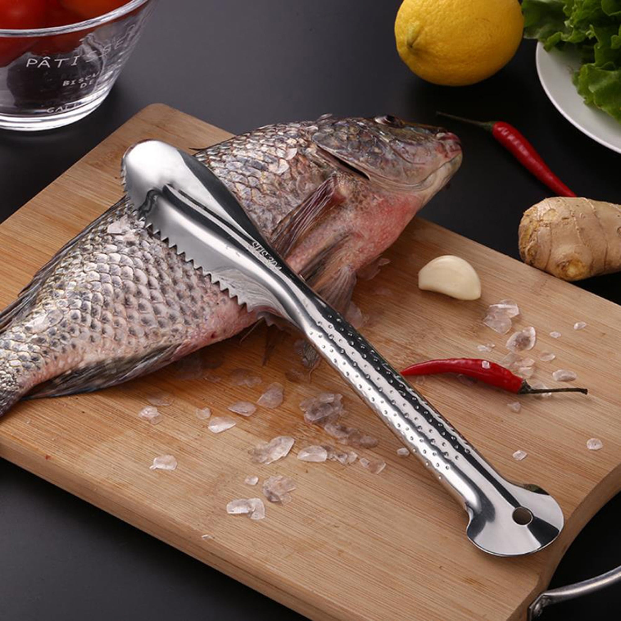 Stainless Steel Fish Scale Scraper, Fish Scale Remover, Easily Remove