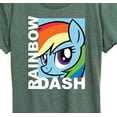 thumbnail image 3 of My Little Pony - Character Block Rainbow Dash - Women's Short Sleeve Graphic T-Shirt, 3 of 5