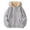 Grey, variant on REDARER Kids Lamb Wool Hoodie, Thick Pullover for Big Children, Versatile Casual Winter Outerwear,Size:11-12 Years