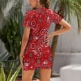 thumbnail image 2 of Red Paisley Bandana Summer Dresses For Women Dress Short Sleeves Dress, 2 of 9