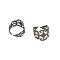 thumbnail image 2 of 10pcs Ajustable de Latón en Estampado Filigrana Flor Hematita Jet Negro, 2 of 5