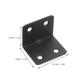thumbnail image 5 of Luxurious 10 Pcs Angle Code Bracket Shelf Brackets Small Angle Bracket Black Wall Bracket Stainless Steel Bracket - Perfect for any wedding needs, 5 of 5