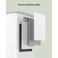 thumbnail image 4 of Lovewind Dual Trash and Recycling Bins for Kitchen, 13+6 Gallon Stainless Steel Garbage and Recycle Bin Combo for Large Families, Dual Trash Can with Soft Close Lid & Magnetic Stickers, White, 4 of 7