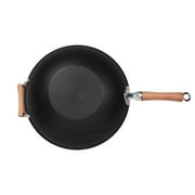 Joyce Chen Professional Series Cast Iron Wok with Maple Handles, 14-In.