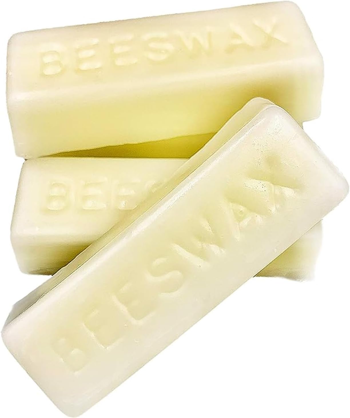 36Pcs White Beeswax Bars, Natural Beeswax Block Bees Wax Pure Bar Wax for Candle Making, Skincare, Furniture Polish, DIY Crafts - 40 OZ
