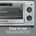 thumbnail image 4 of Proctor Silex 4 Slice Countertop Toaster Oven Broiler, Black and Silver, 4 of 8