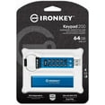 thumbnail image 4 of Kingston Ironkey Keypad 200 64GB Encrypted USB | Alphanumeric Keypad | Multi-Pin Access | XTS-AES 256-bit | FIPS 140-3 Level 3 Certified | Brute Force & BadUSB Protection | IKKP200/64GB, 4 of 4