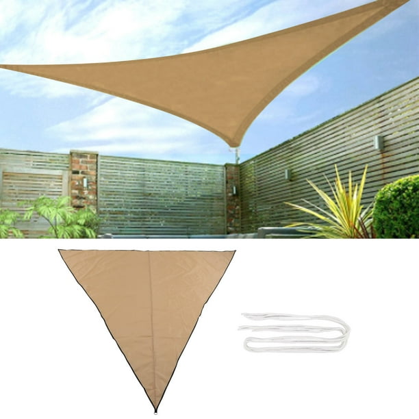 Swimming Pool Sun Sail Shade Sail Foldable Portable For Outdoor 3 Corners