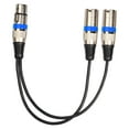 thumbnail image 4 of BELOVING 1 Female to 2 Male 3 Pin Patch Y Cable for Various Musical Instruments Mixer Blue, 4 of 10