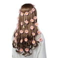 thumbnail image 3 of Vorkoi Sunflower Hippie Headband Floral Crown Summer Sunflower Hair Accessories for 70 s Bohemian Costumes Style, 3 of 7