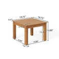 thumbnail image 5 of GDF Studio Avacyn Outdoor Acacia Wood End Table, Brown, 5 of 8