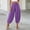 Purple women's harem pants casual loose a1, variant on Cagogo Women's Harem Pants Casual Loose Elastic Waist Flowy Ankle Pants Yoga Lounge Trousers Drawstring Beach Workout Clothes, Army Green 2XL