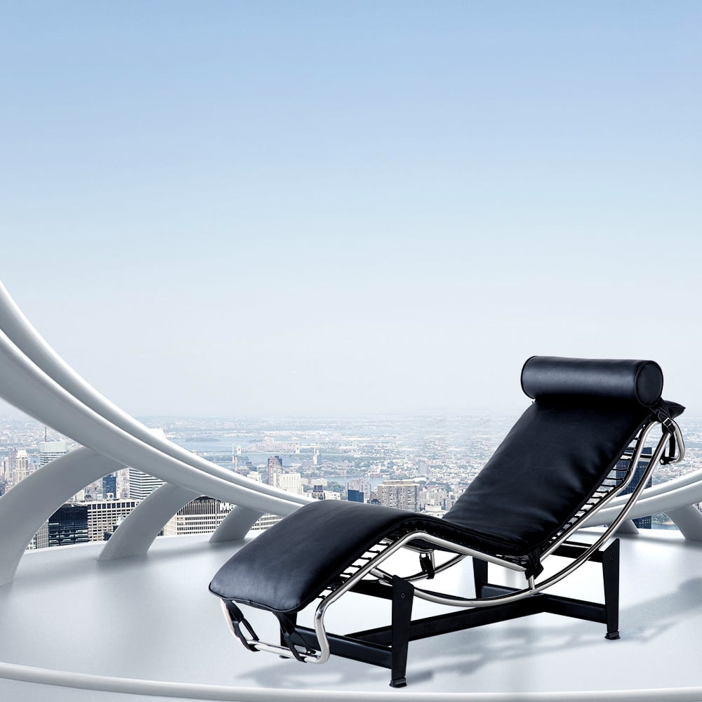 Kepooman Leather Replica Lounge Chair, Adjustable Lounge Recliner, Mid-Century Swivel Plywood Lounge Chair with Ottoman, Black Kepooman Leather Replica Lounge Chair, Adjustable Lounge Recliner, Mid-Century Swivel Plywood Lounge Chair with Ottoman, Black