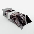 thumbnail image 2 of Ambesonne Music Bedding Set 3 Pcs, Jazz Musician Saxophone, Twin, Pink Black White, 2 of 2