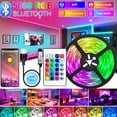 thumbnail image 2 of Tira de Luces Led RGB 5050 2835 con USB, lámpara Flexible con Bluetooth, Control por aplicación, cinta de diodo, retroiluminación de TV, decoración de habitación, 2 of 4
