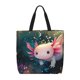 thumbnail image 1 of Disketp Whimsical Axolotl Fantasy Bolsa Tote de Lona para Mujer, Bolso de Hombro y Cruzado con Cierre de Cremallera, 1 of 7