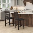 thumbnail image 4 of Costway Counter-Height Dining Chair Set of 4 with Footrests Solid Wood Frame Modern, 4 of 9