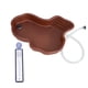 thumbnail image 2 of Cuenco de agua para reptiles Yinane piscina de baño para reptiles plato de alimentación con tubo de drenaje, 2 of 8