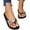 61#Black, variant on Women’s Rhinestone Bow Wedge Thong Flip Flops, PVC Non-Slip Open Toe Beach Indoor Outdoor Slippers