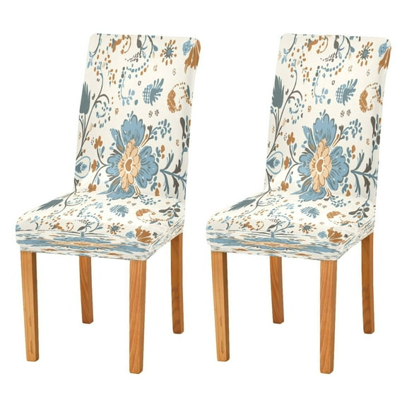 BZSMCE Chairs Slipcovers Dining Chair Covers Design Blossom Art Print Creative Pattern