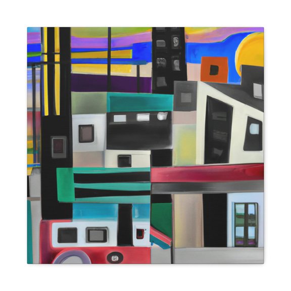 Bauhaus Abstract Expressionism - Canvas