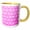 Yellow/White, variant on 3drose, Pink Bubble Wrap Design Abstract, 15oz Two-tone Green Mug