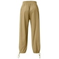 thumbnail image 2 of Aayomet Mens Joggers With Pockets Men's Track Pants,Slim Fit Sweatpants Joggers with Zipper Pockets,Khaki XL, 2 of 5