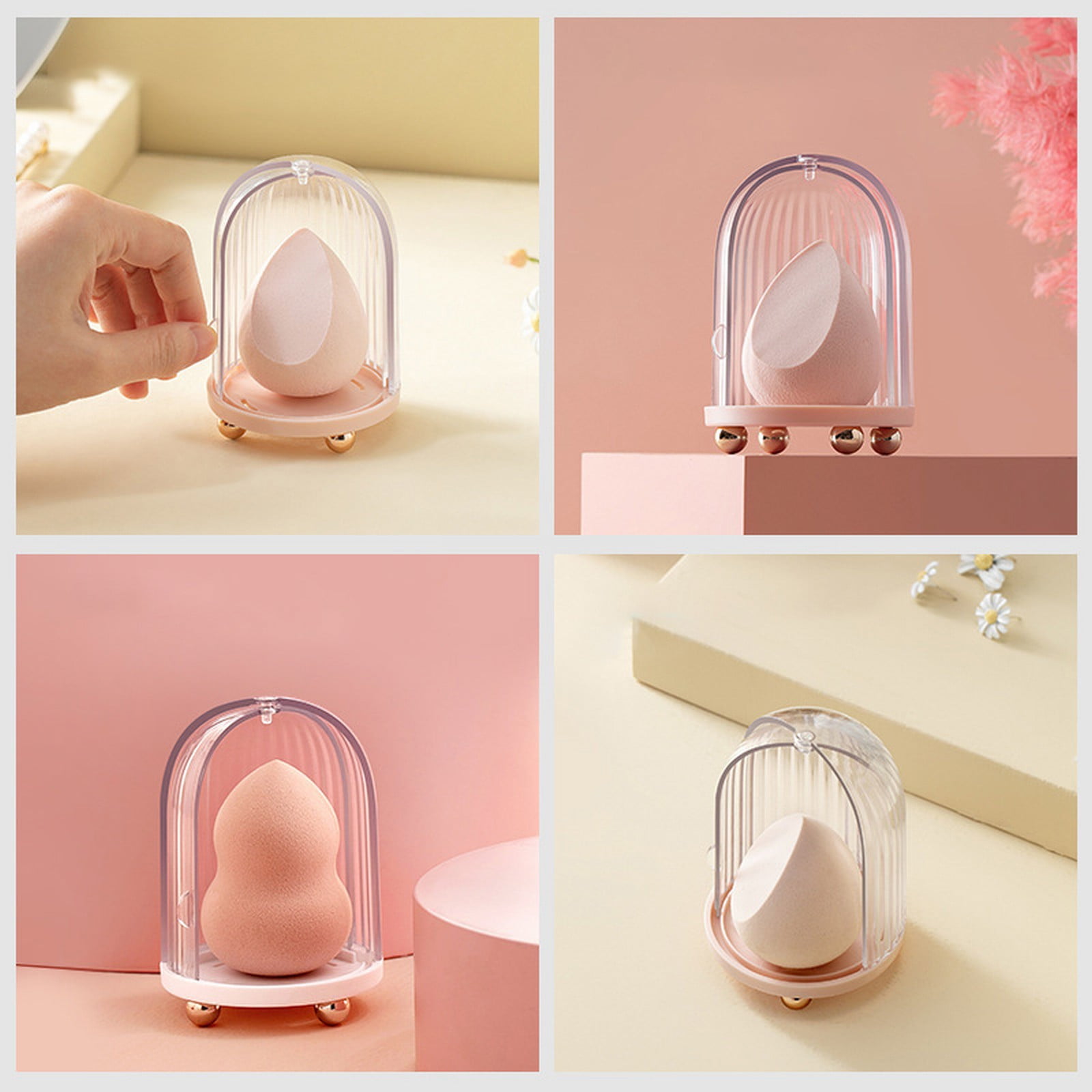 Beauty Keeper Square Storage Box For Transparent Face Masks, Puffs, Lashes,  And Cards Compact, Durable, And Versatile. From Parklondon, $0.83