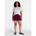 thumbnail image 2 of Time and Tru Women's High Rise Patch Pocket Denim Short, 4" Inseam, Sizes 0-20, 2 of 6