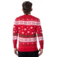 thumbnail image 4 of Nickelodeon SpongeBob SquarePants Men's Snowflake Catching Ugly Christmas Sweater Holiday Knit Pullover, 4 of 4