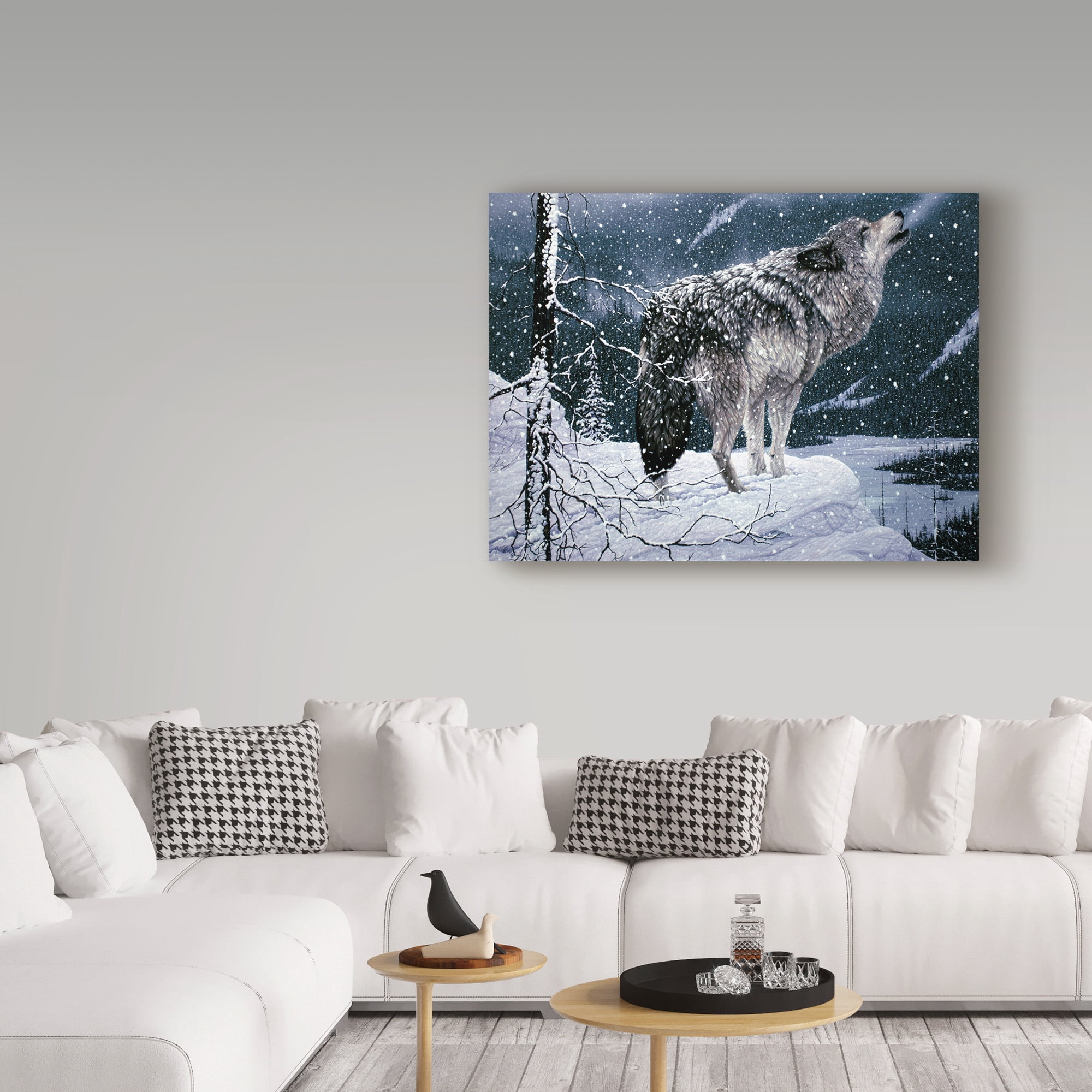 Trademark Fine Art 'Lone Wolf' Canvas Art by Jeff Tift