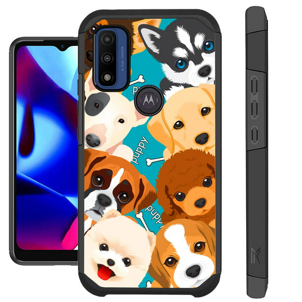 Compatible with Motorola Moto G Pure (2021) | Moto G (2022) Hybrid Fusion Guard Phone Case Cover (Cute Puppy Dogs) - Walmart.com