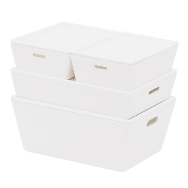 Caja de almacenamiento apilable en miniatura Hugo 4 piezas contenedor de casa de muñecas