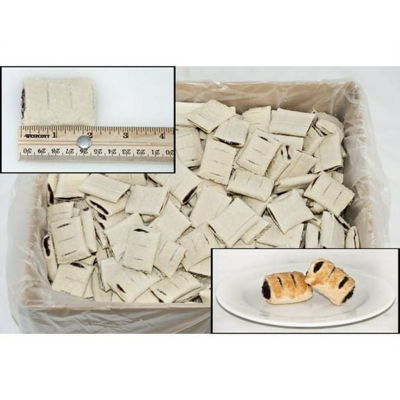 General Mills Pillsbury Blueberry-Sugared Puff Pastry Dough - Strudel Bites, 0.8 Ounce - 320 per case.