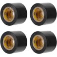 thumbnail image 1 of 4pcs Electrical Tape Electrician Pvc Waterproof Film Electrical Insulated Sealing Tape,4.4cm Wide,11m Long(black), 1 of 5