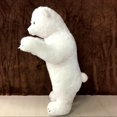 thumbnail image 4 of Nuevos animales de peluche realistas de oso polar de pie, 4 of 4