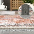 thumbnail image 6 of Washable Area Rugs 5x7 Rug for Living Room Indoor Mats for Entryway Soft Bedroom Rug Non Slip Vintage Boho Area Rug Farmhouse Throw Rugs Low Pile Stain Resistant Carpet 5'x7' Terracotta, 6 of 8