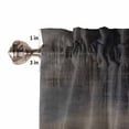 thumbnail image 5 of Half Window Curtains 24 Inches Long, Brown Window Treatment Curtain Drapes, Modern Abstract Art Ombre Oil Painting Short Curtains Tiers for Kitchen Over Sink, 27.5"x24", 2 Panels, 5 of 7