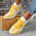 thumbnail image 5 of YOUYEDIAN Orthopedic Dress Shoes for Women Arch Support Non Slip Slip on Golf Shoes Lightweight Knitted Mesh Stretch Server Shoes Comfort 2026 New Foam Shoes (Yellow), 5 of 6