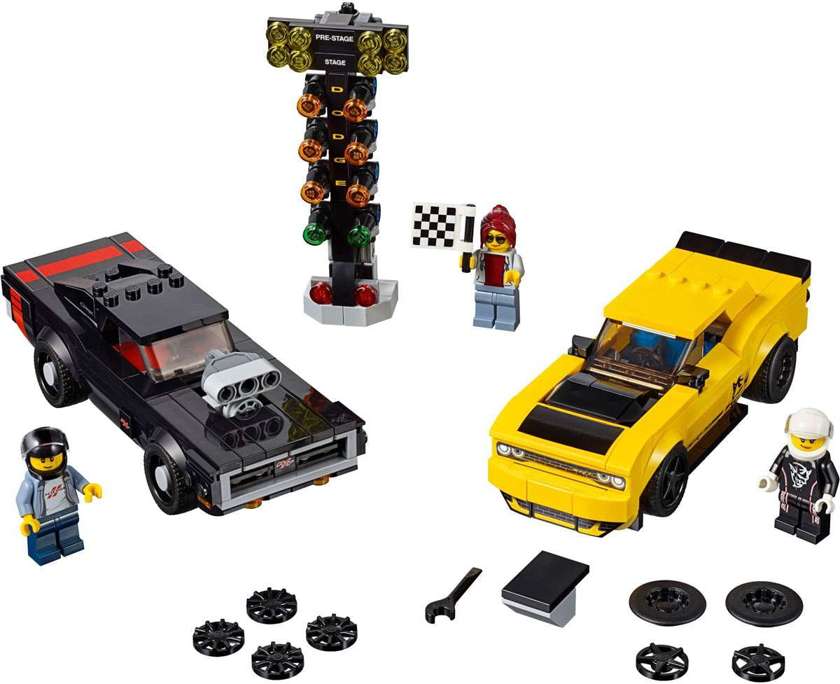Pre-Owned Speed Champions 2018 Dodge Challenger SRT Demon & 1970 Dodge Charger R/T Set LEGO 75893