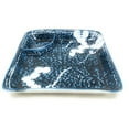 thumbnail image 4 of TJ Global Ceramic Square Shape Japanese Sushi for 2 Set, One Plate, Two Chopstick Holders, Two Pairs of Chopsticks, and Two Soy Sauce Dishes, Glazed (#1), 4 of 7