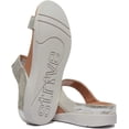 thumbnail image 4 of Strive Faro Women's Leather Double Strap Glamour Sandal In Silver Size 10.5/11, 4 of 6