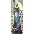 thumbnail image 2 of Eaton, Winnie 8x14 Black Ornate Wood Framed with Double Matting Museum Art Print Titled - Purple Lady II, 2 of 4