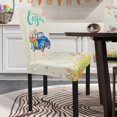 thumbnail image 4 of Easter Chair Covers Set of 4 Easter Chair Back Covers Dining Chair Covers for Party Kitchen Removable Seat Covers for Chairs Easter Decorations, 4 of 7