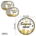 thumbnail image 3 of EGNMCR Home Decor, Room Decor, Wall Decor 10 Pack Graduation Paper Plates Disposable 9 Inch Dinner Plates Class Of 2026 Designs For Graduation Party Decorations Ceremony Supplies Paper dinner plates, 3 of 6