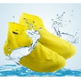 thumbnail image 2 of Yageerya Unisex Waterproof Disposable Elastic Latex Boot Cover Rain Snow Non-slip Shoe Covers - Size (Yellow), 2 of 4