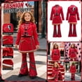 thumbnail image 4 of Descendant4 Halloween Costume Red and Chloe Princess Dress Movie Character Role Play Halloween Cosplay Dress Up Outfits Set for Carnival,Size 140, 4 of 9
